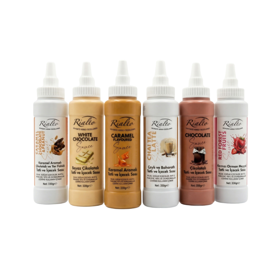 Rialto Gurme Sos Mix Paketi (6 Farklı Lezzet) | 330 gr x 6 Adet