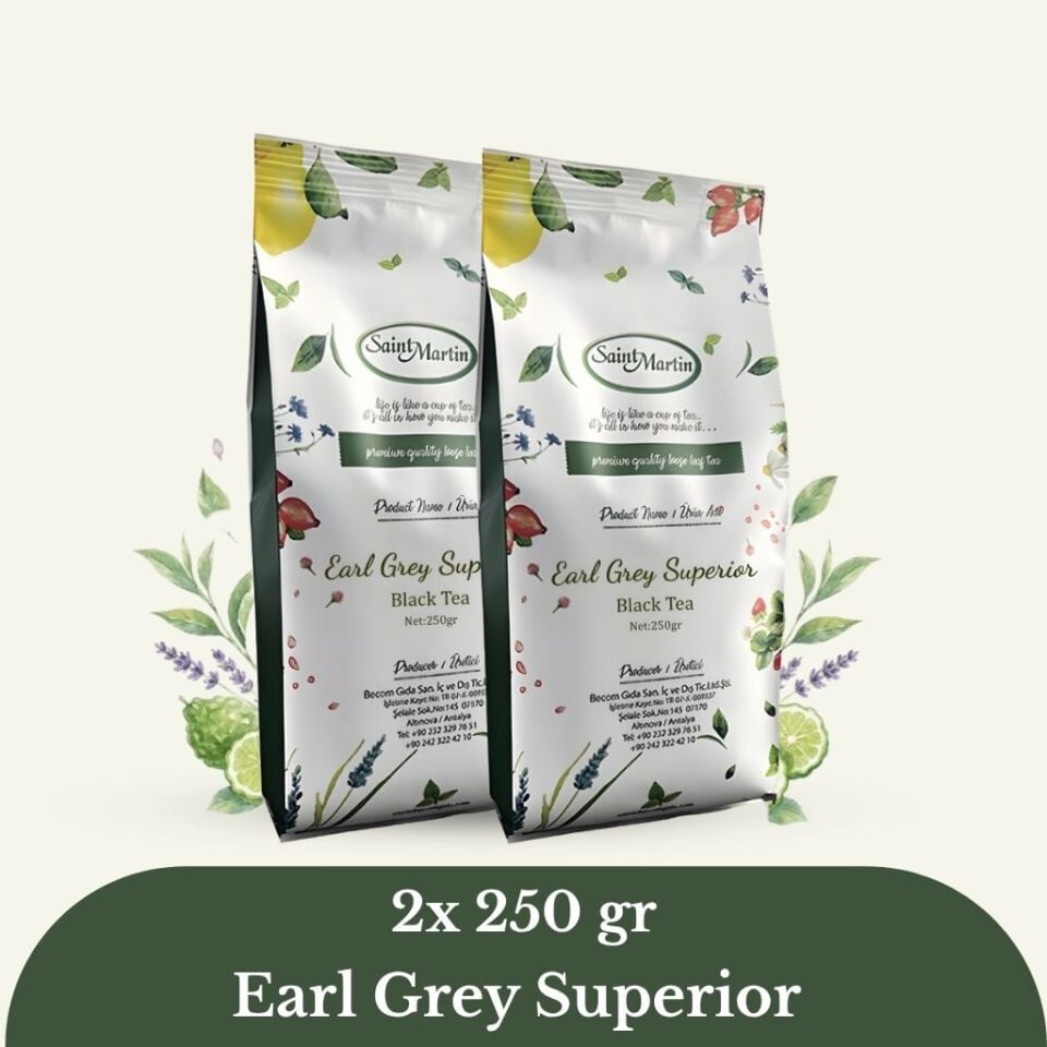 Earl Grey Superior – Bergamotlu Siyah Çay Avantajlı 2’li Paket (2 x 250 gr)
