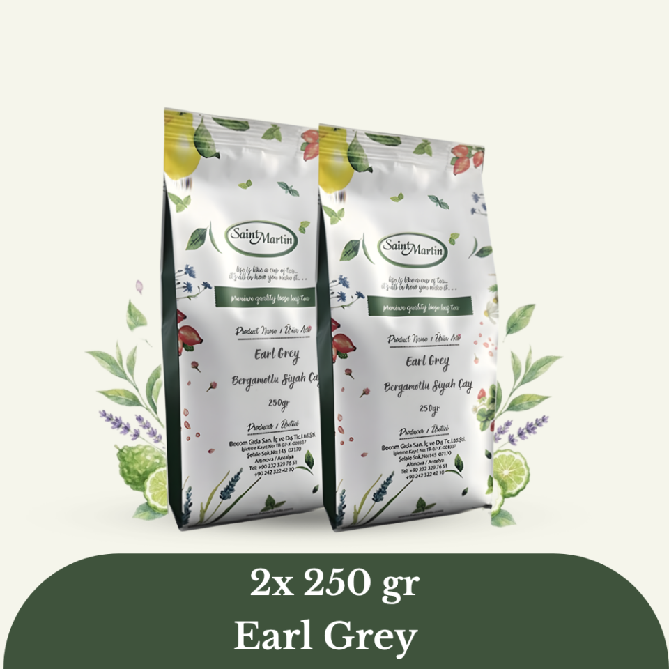 Earl Grey – Bergamotlu Siyah Çay Avantajlı 2’li Paket (2 x 250 gr)